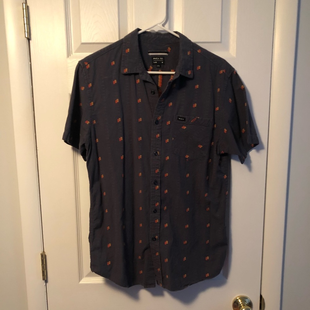 RVCA Men’s Button Down Slim Fit - Sz M